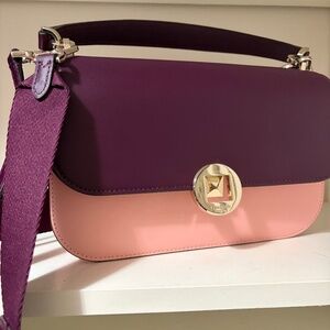 Retired Kate Spade Audrey Colorblock Leather Flap Crossbody
